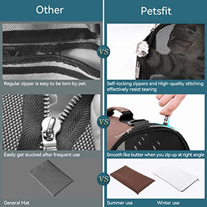 Petsfit 16 X 9 X 9 Inches Rabbit Carrier, Portable Bunny Carrier with Ventilation Holes, Guinea Pig Carrier for Small Animals, Chinchilla, Hedgehog, Squirrel