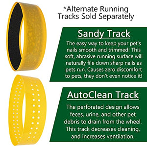 Silent Runner Wheel - 9" Regular - Exercise Wheel (Yellow)