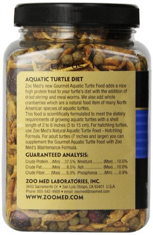 Zoo Med Gourmet Aquatic Turtle Food, 6 oz.