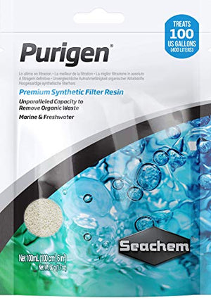 Seachem Purigen Organic Filtration Resin - Fresh and Saltwater 100 ml & PhosGuard, 100 mL Bagged - 67101850