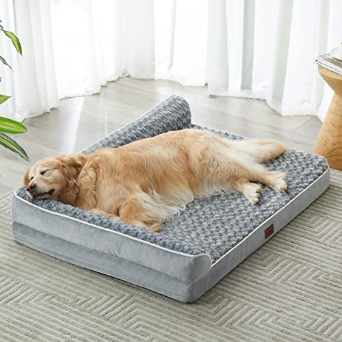 BFPETHOME Orthopedic Dog Beds for Large Dogs-Waterproof Sofa Dog Bed with Removable Washable Cover, Large Dog Bed with Waterproof Lining and Nonskid Bottom,Pet Bed for Large Dogs.