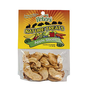 Peters (3 Pack) Apple Slices Small Animal Nature Treats, 1 Ounce Per Bag