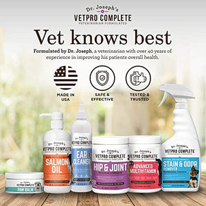 VetPro Dog Hip and Joint Supplement - Pain and Inflammation Relief Chews with Glucosamine, Chondroitin, MSM, Turmeric, Vitamin C, Omega 3 - Treats Hip Dysplasia, Arthritis - Dogs Chewable Supplements