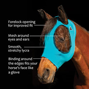 Professional`S Choice Comfort Fit Fly Mask HORSE Pacific Blue