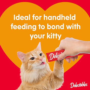 Hartz Delectables Squeeze Up Variety Packs Interactive Lickable Wet Cat Treats, case of 48