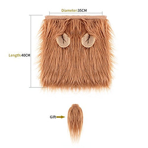 TOMSENN Realistic & Funny Lion Mane for Dogs - Complementary Lion Mane for Dog Costumes for Medium to Large Sized Dogs