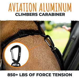 Mighty Paw Dog Seatbelt Tether - Ensures Pet Safety in Car - Leash for Car Use - Safety Belt - Car Leash Seat Belt - Pet Car Seatbelt - Dog Vehicle Leash - Safety Seatbelt Dog - Dog Accessories