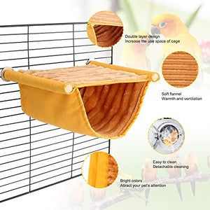 BWOGUE Winter Warm Bird Nest Bed Hanging Hammock Snuggle Hut Parrot House Tent Toy Bird Cage Perch for Parakeet Budgies Cockatiels Lovebird Cockatoo Finch Hamster Chinchilla Guinea Pig