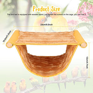 BWOGUE Winter Warm Bird Nest Bed Hanging Hammock Snuggle Hut Parrot House Tent Toy Bird Cage Perch for Parakeet Budgies Cockatiels Lovebird Cockatoo Finch Hamster Chinchilla Guinea Pig