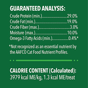 FELINE GREENIES SMARTBITES Skin & Fur Crunchy and Soft Natural Cat Treats, Salmon Flavor, 4.6 oz. Pack