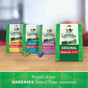 GREENIES Original TEENIE Natural Dog Dental Care Chews Oral Health Dog Treats, 36 oz. Pack (130 Treats)