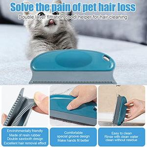 Pet Hair Remover 3 Pack, Eradicate Cleaning Pro Pet Hair Remover, Portable Reusable Pet Cat Dog Hair Remover for Couch, Fast Lint Remover Tool Protect Furniture Carpet Foot Mats - with Storage Bag