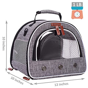 Guinea Pig Carrier, Guinea Pig Travel Cage for 2 (Two), Small Animals Reptile Travel Carrier Bunny Bird Rat Carrier