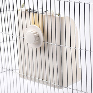 CalPalmy Hay Feeder for Rabbits, Guinea Pigs, and Chinchillas - Minimize Waste and Mess with 5.5" x 3.5" x 7.4" Hanging Alfalfa and Timothy Hay Dispenser