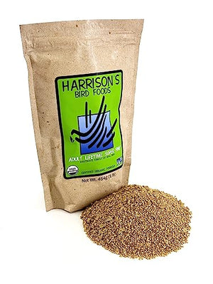 Harrison's Bird Foods Adult Lifetime Sup Fine 1lb Certified Organic NonGMO Formula