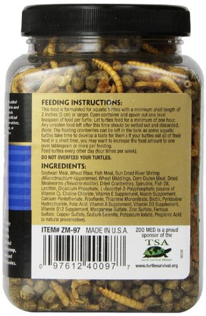 Zoo Med Gourmet Aquatic Turtle Food, 6 oz.