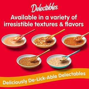 Hartz Delectables Stew Lickable Wet Cat Treats for Adult & Senior Cats, Variety Pack, 12 Count