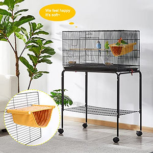 BWOGUE Winter Warm Bird Nest Bed Hanging Hammock Snuggle Hut Parrot House Tent Toy Bird Cage Perch for Parakeet Budgies Cockatiels Lovebird Cockatoo Finch Hamster Chinchilla Guinea Pig