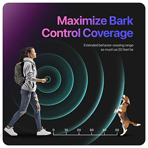 NPS Dog Bark Deterrent Devices w/ 3X Sonic emitters 50ft Range | Professional Dog Training Tool, Anti Bark Device for Dogs |Best Behavior Aid - Barking Silencer Indoor & Outdoor, Rechargeable