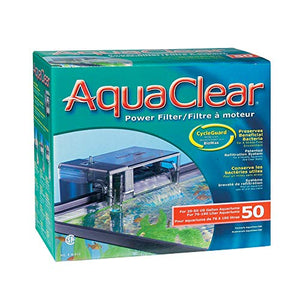 AquaClear 50 Power Filter, Fish Tank Filter for 20- to 50-Gallon Aquariums (Packaging may vary)