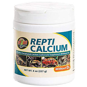 Zoo Med Reptile Calcium without Vitamin D3, 8-Ounce