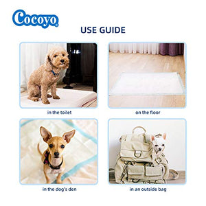 COCOYO Best Value 22"x22" Dog Training Pads 50 Count | Dog Pee Pads | Super Absorbent Puppy Pads,White