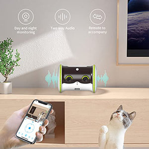 LINKSUS Smart Pet Camera 1080P HD Dog Camera with Phone App 2-Way Audio and Night Vision Remote Control with Treat Dispenser Automatic & Interactive Toys for Cats(2,4G WiFi)