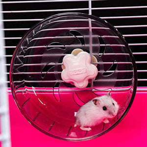 ISMARTEN Pet Hamster Running Wheel Toy Roller Round Silent Cage Exercise Wheel Silent Spinner for Small Pet Hamsters Mice Rat Gerbils