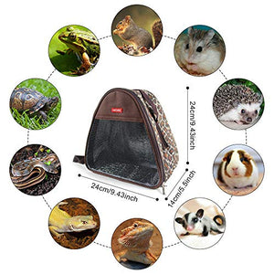 VLIKE Hamster Guinea Pig Bag Carrier Accessories Small Animals Hedgehog Squirrel Chinchilla Sugar Glider Outdoor Travel Bag Zipper Portable Breathable Outgoing Bags