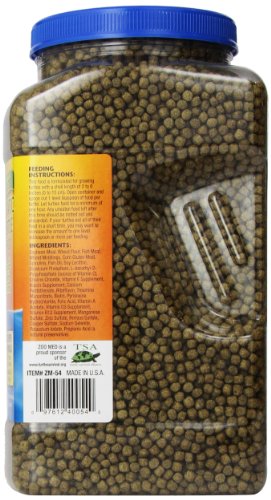 Croci Zoo Med Natural Aquatic Turtle Food, Growth Formula, 54-Ounce, 3.4 Pound, Black(Pack of 1)