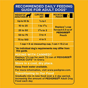 Pedigree Complete Nutrition Adult Dry Dog Food Grilled Steak & Vegetable Flavor Dog Kibble, 18 lb. Bag