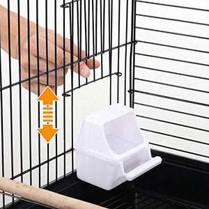 Yaheetech Open Play Top Travel Bird Cage for Conure Sun Parakeet Green Cheek Conure Lovebird Budgie Finch Canary, Small-Size Travel Portable