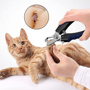 Perperqer Dog Nail Clipper,Dog Nail Trimmers with Safety Guard for Small Medium Large Breed Dog & Cat to Avoid Over Cutting,Professional Grooming Tool with Quick Sensor and Dog Nail File