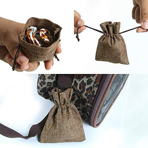 VLIKE Hamster Guinea Pig Bag Carrier Accessories Small Animals Hedgehog Squirrel Chinchilla Sugar Glider Outdoor Travel Bag Zipper Portable Breathable Outgoing Bags