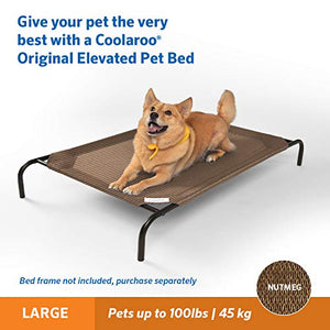 Coolaroo Replacement Cover, The Original Elevated Pet Bed by Coolaroo, Large, Nutmeg