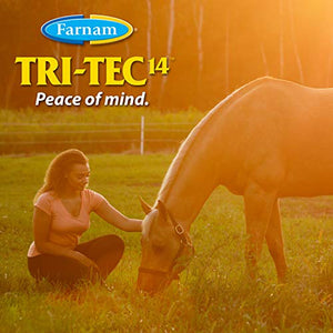 Farnam Tri-Tec 14 Horse Fly Spray, Kills, Repels, Protects, 128 Ounces, Easy Pour Gallon Refill