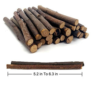 500g Organic Apple Sticks for Rabbits Wood Tree Branches Pet Snacks Chew Toys Branch for Guinea Pigs Chinchilla Squirrel Bunny Hamster Small Animals Teeth Grinding