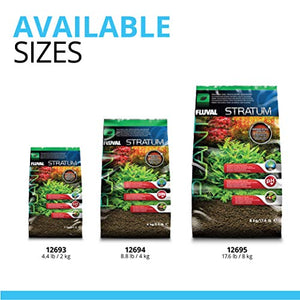 Fluval 12693 Plant and Shrimp Stratum for Freshwater Fish Tanks, 4.4 lbs. - Encourages Strong Plant Growth, Supports Neutral to Slightly Acidic pH