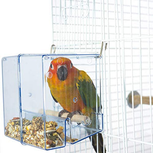 Birds LOVE No-Mess Bird Feeder Seed Catcher Tray | Easy Hanging Cup Food Dish for Small Birds | Promotes Clean and Convenient Feeding