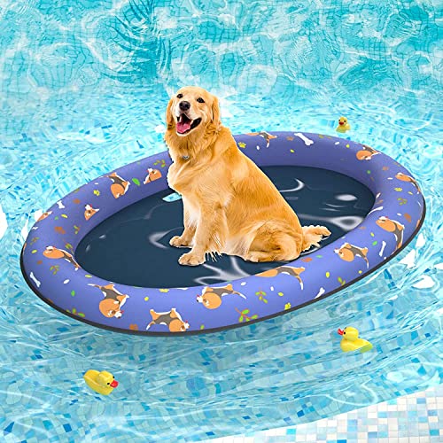 Pet Soft Dog Float Raft - Inflatable Dog Swimming Float for Summer (Large, Dog2)