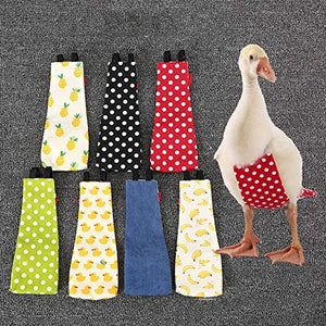 ABCD Chicken Diapers, Duck Diapers, Adjustable Chicken Diapers, Washable and Reusable, Chicken Costumes with Bows (Banana, L)