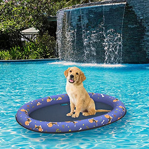 Pet Soft Dog Float Raft - Inflatable Dog Swimming Float for Summer (Large, Dog2)