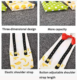 ABCD Chicken Diapers, Duck Diapers, Adjustable Chicken Diapers, Washable and Reusable, Chicken Costumes with Bows (Banana, L)