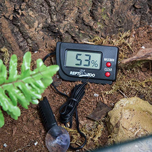 REPTI ZOO Reptile Tank Electronic Terrarium Hygrometer Digital Humidity Monitor for Pet Reptile Cage Hydrometers