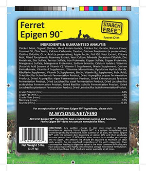 Wysong Ferret Epigen 90 - Starch Free Dry Natural Food for Ferrets, Brown, Model Number: WDFE905