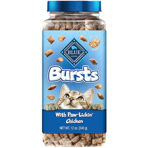 Blue Buffalo Bursts Crunchy Cat Treats, Chicken 12-oz Tub