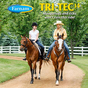 Farnam Tri-Tec 14 Horse Fly Spray, Kills, Repels, Protects, 128 Ounces, Easy Pour Gallon Refill