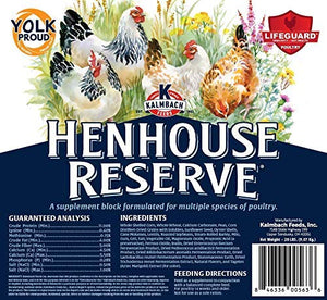 Kalmbach Feeds Henhouse Reserve Supplement Treat Block for Chickens, 20 lb