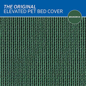 Coolaroo Replacement Cover, The Original Elevated Pet Bed by Coolaroo, Large, Brunswick Green