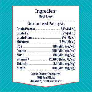 Stewart Freeze Dried Dog Treats, Beef Liver, Grain Free & Gluten Free, 21 Ounce Resealable Tub, Single Ingredient, Made in USA, Dog Training Treats